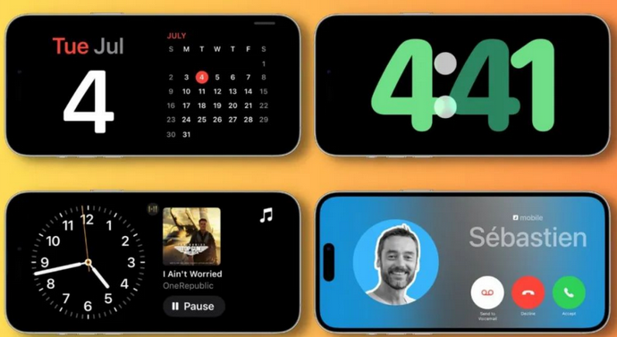 吉隆苹果手机维修分享iOS17横屏充电待机显示有什么好处 